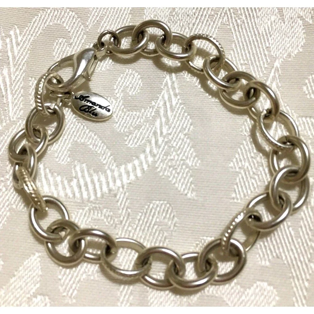 Soft Silver tone Dainty Metal Chain Bracelet